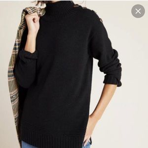 By Anthropologie black tunic sweater